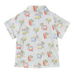Mayoral Camicia Mezza Manica Fantasia A Righe per Neonato 1112 BIANCO MAYORAL 
