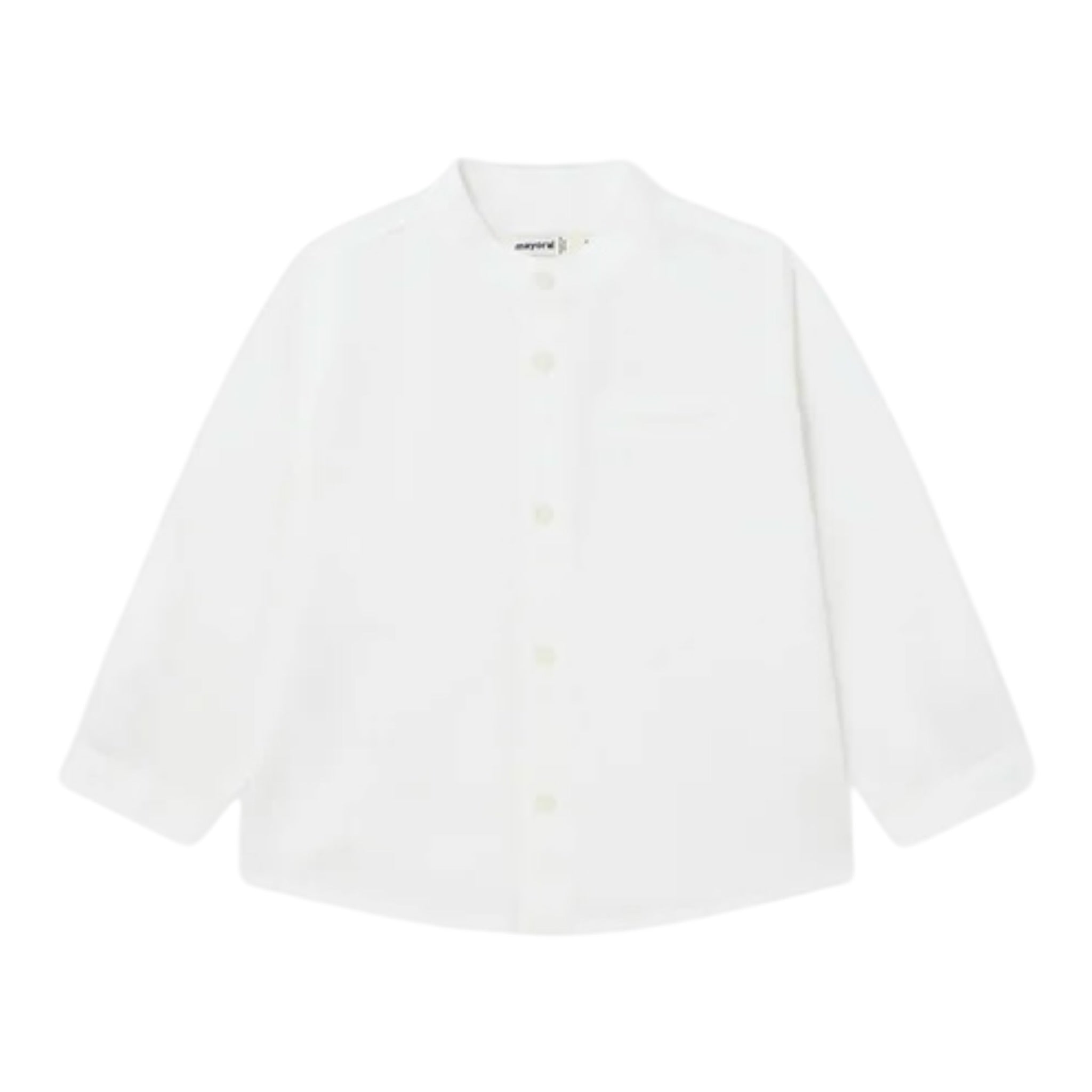 Mayoral Camicia Tinta Unita Manica Lunga per Bambino 1115J BIANCO MAYORAL 