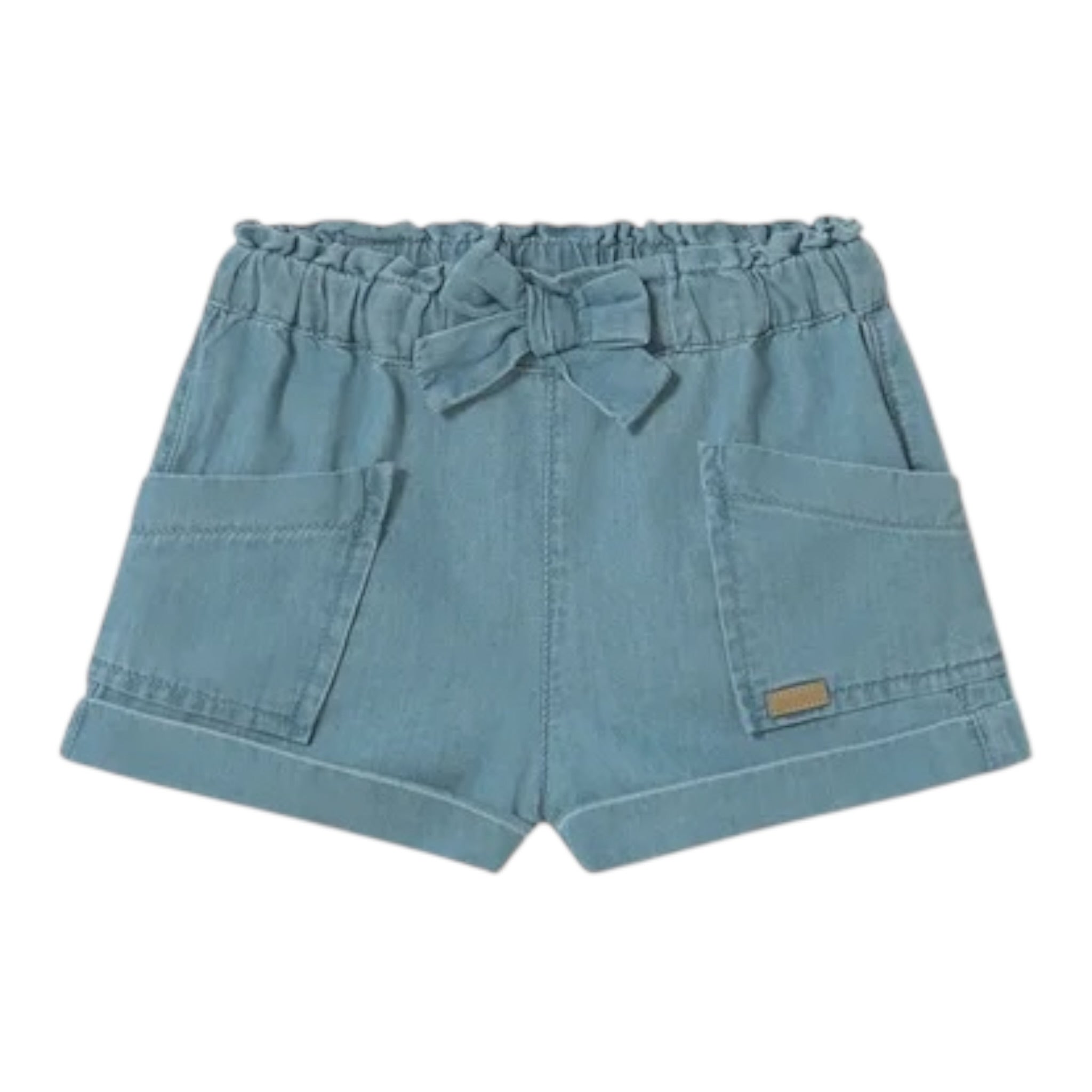 Mayoral Short In Denim Tinta Unita per Neonata 1227 AZZURRO MAYORAL 