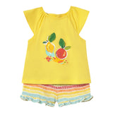 Mayoral Completo 2 Pezzi T-Shirt-Short per Neonata 1233 GIALLO MAYORAL 
