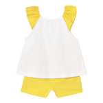 Mayoral Completo 2 Pezzi Canotte-Short per Neonata 1234 BIANCO/GIALLO MAYORAL 