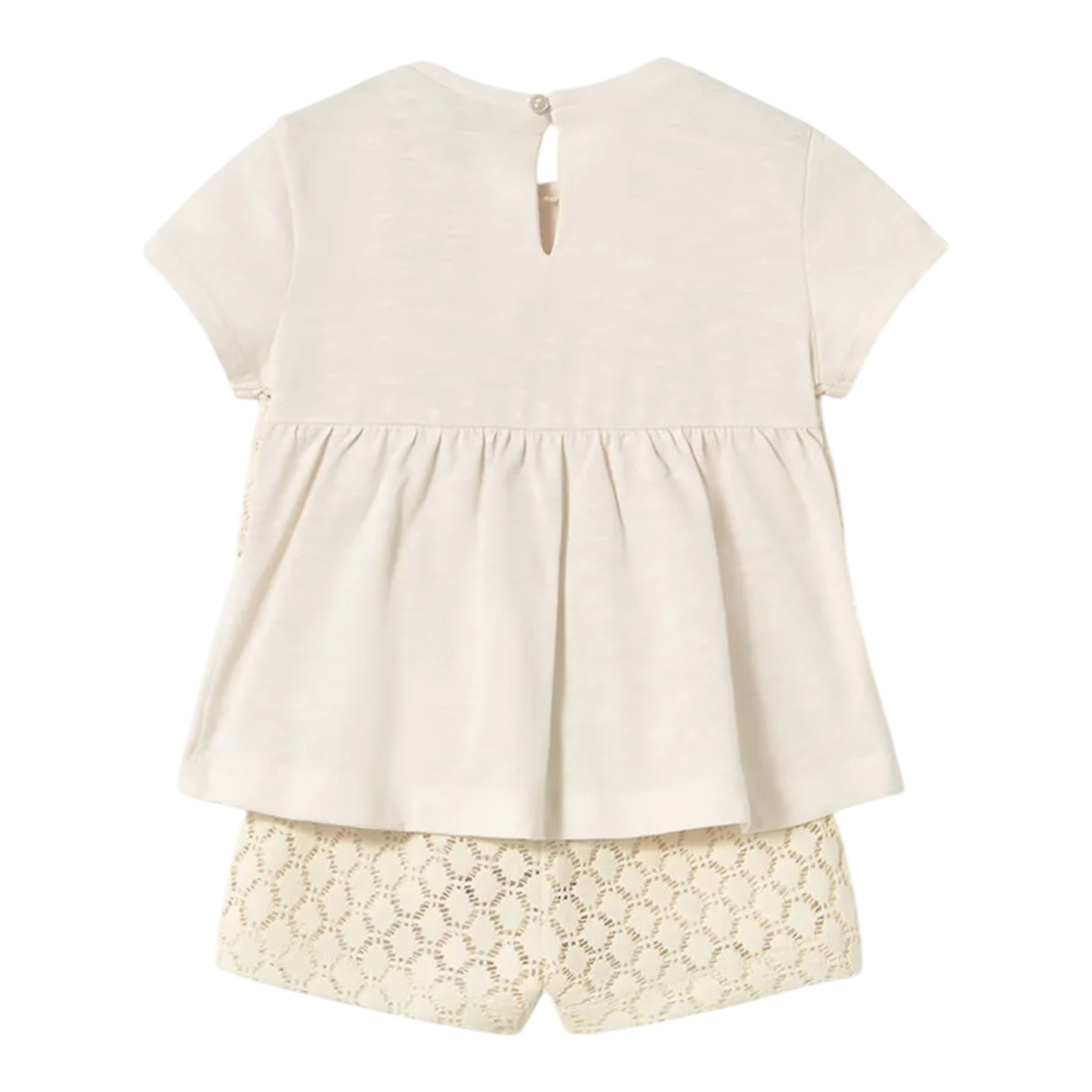 Mayoral Completo 2 Pezzi T-Shirt-Short per Neonata 1239X PANNA MAYORAL 