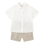 Mayoral Completo 2 Pezzi Camicia-Bermuda per Neonato 1251 BIANCO MAYORAL 
