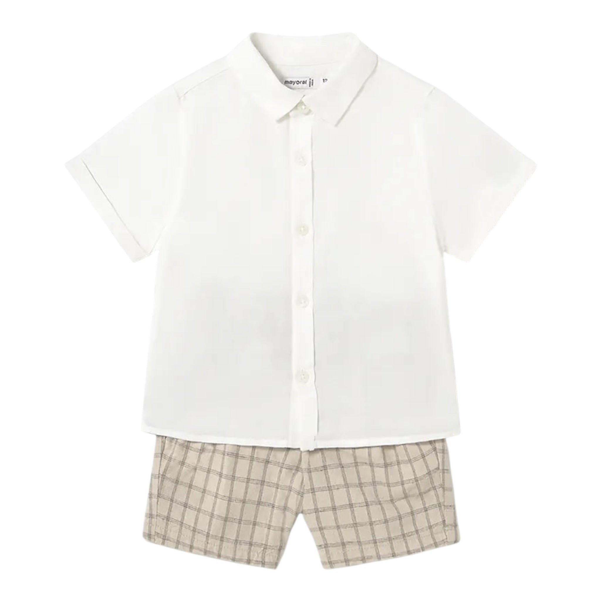 Mayoral Completo 2 Pezzi Camicia-Bermuda per Neonato 1251 BIANCO MAYORAL 