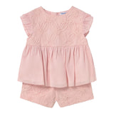 Mayoral Completo 2 Pezzi Camicia-Short Tinta Unita per Neonata 1261 ROSA MAYORAL 