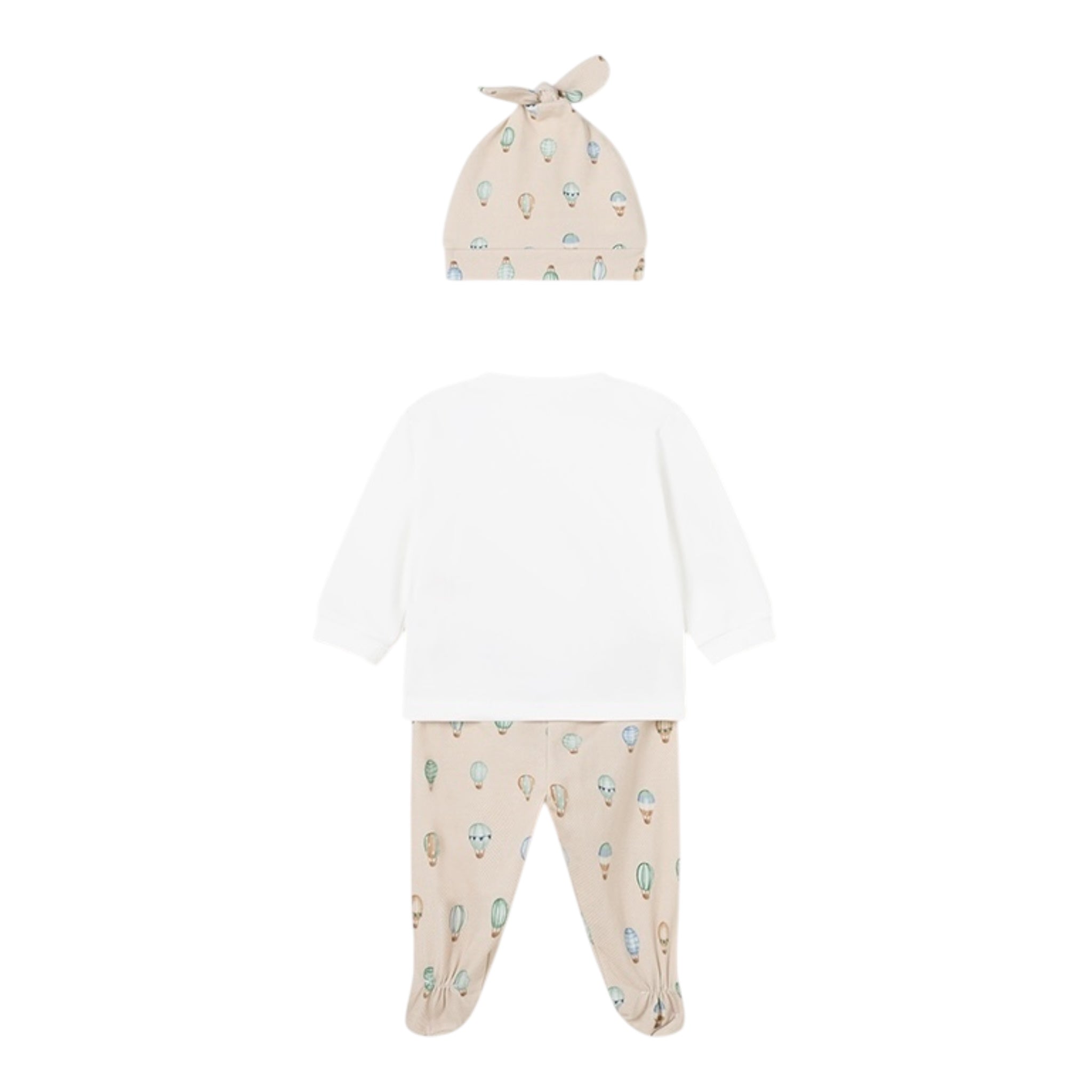 Mayoral Completo 3 Pezzi Ghettina-Shirt-Cappello per Neonato 1532 BEIGE MAYORAL 