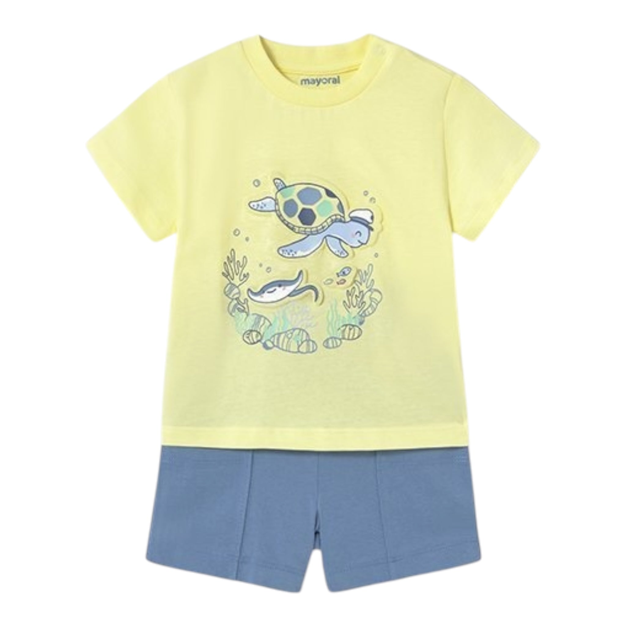 Mayoral Completo 2 Pezzi Bermuda-T-Shirt per Neonato 16544 GIALLO MAYORAL 