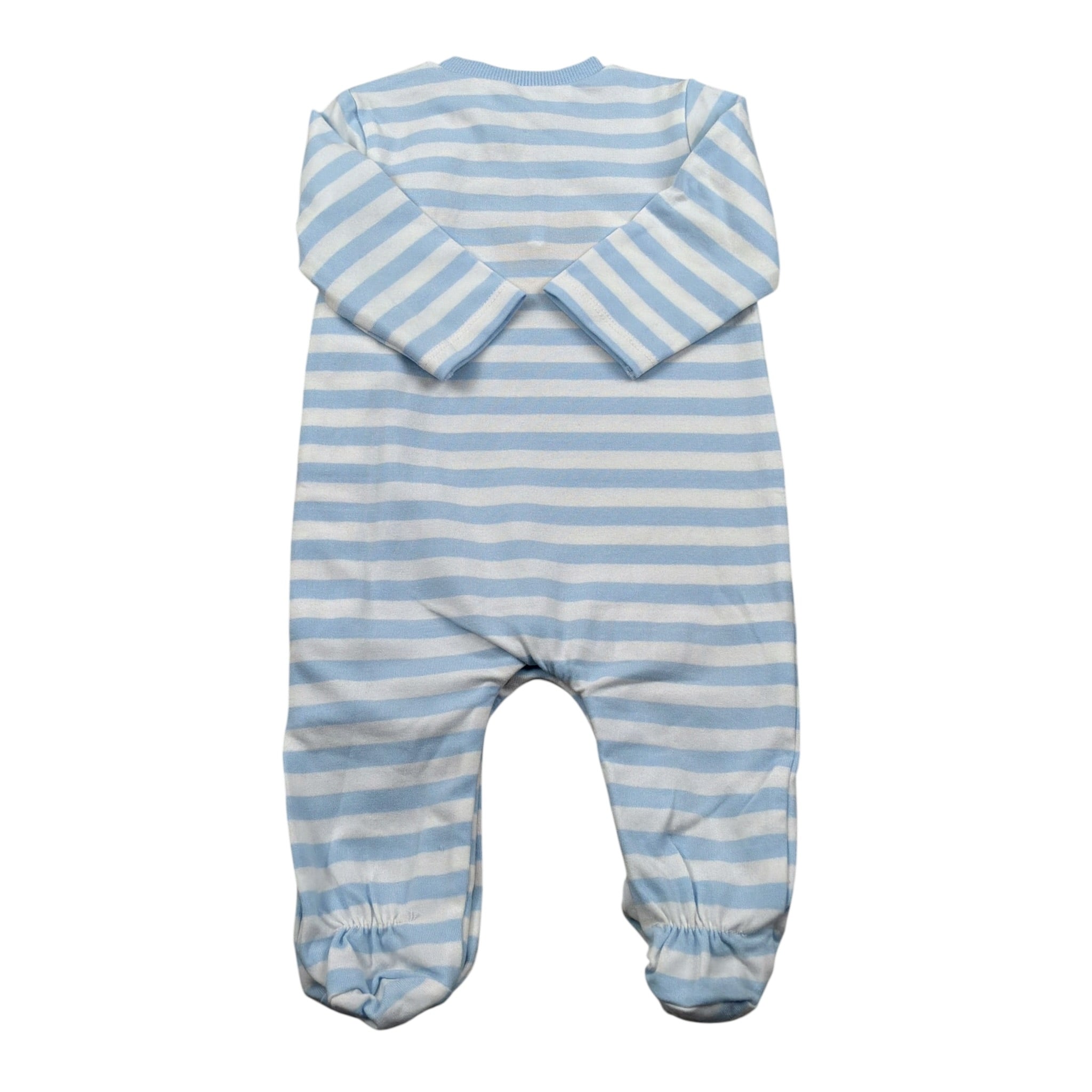 Mayoral Tutina Manica Lunga Fantasia A Righe Azzurro per Neonato 1709UX AZZURRO MAYORAL 