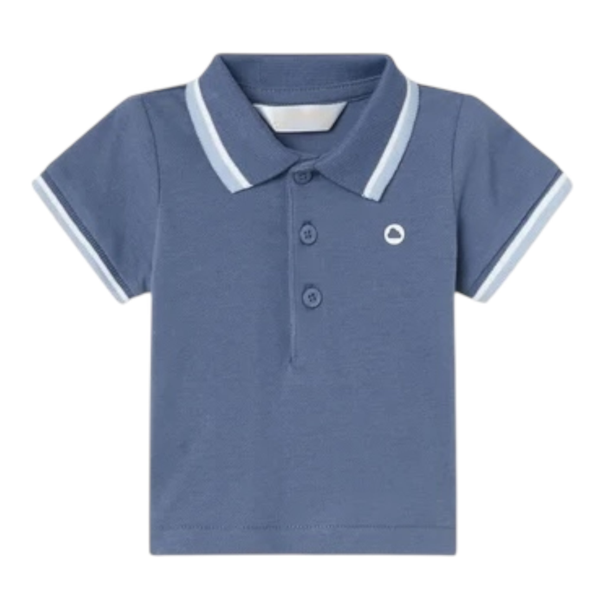 Mayoral Polo Mezza Manica Tinta Unita per Neonato 190X BLU MAYORAL 