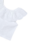 Mayoral Top Tinta Unita con Scollo A Barca per Bambina 3012X BIANCO MAYORAL 