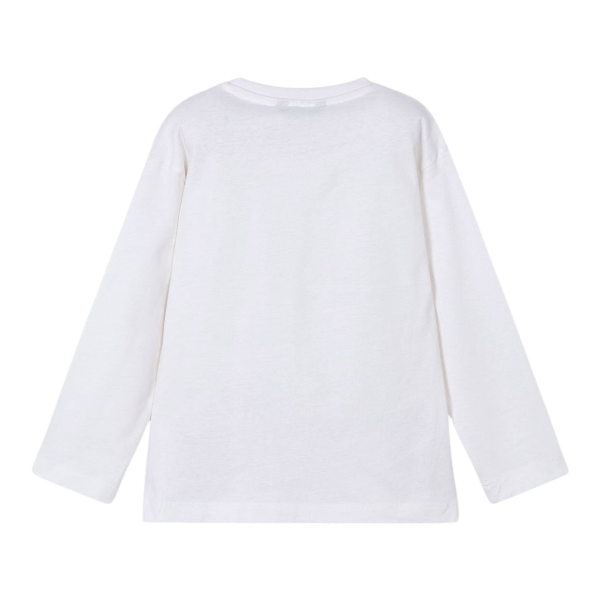 Mayoral Shirt Girocollo Tinta Unita con Stampa per Bambino 3051 BIANCO MAYORAL 