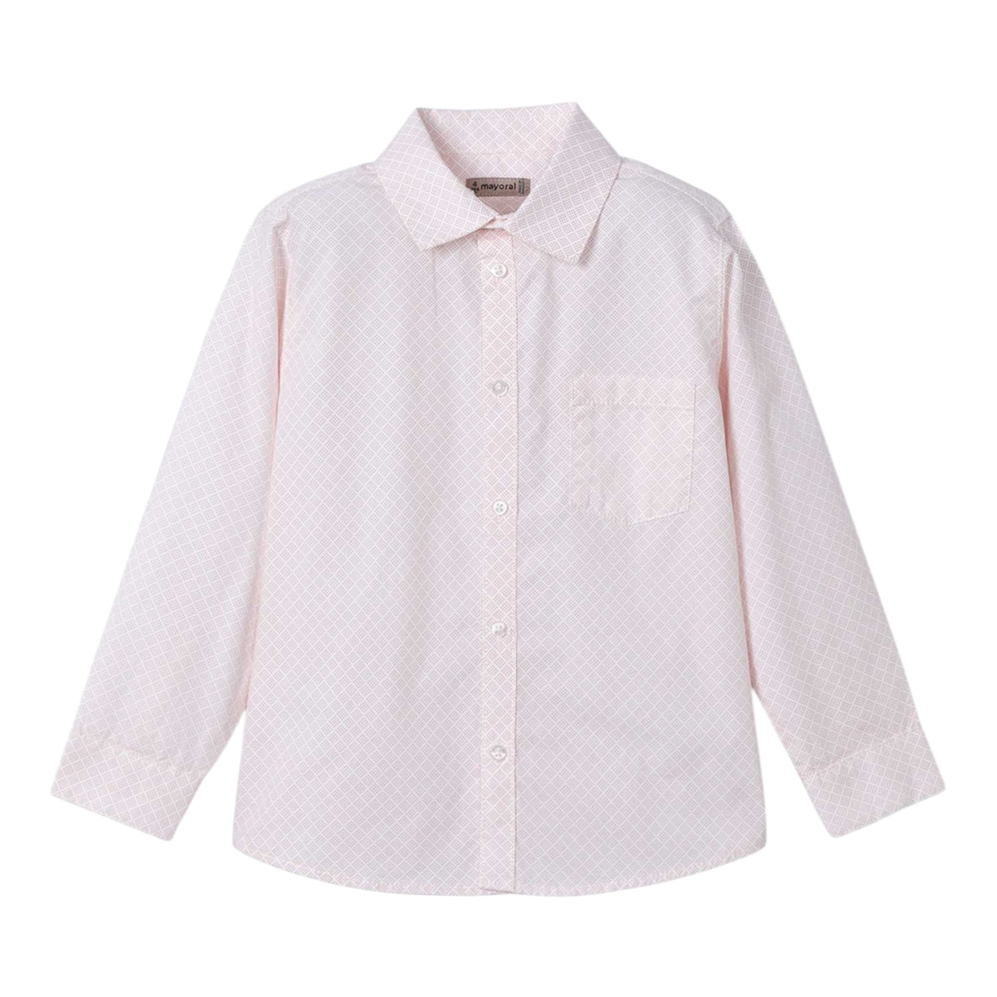 Mayoral Camicia Manica Lunga tinta unita Bianco per Bambino 3117 BIANCO MAYORAL 