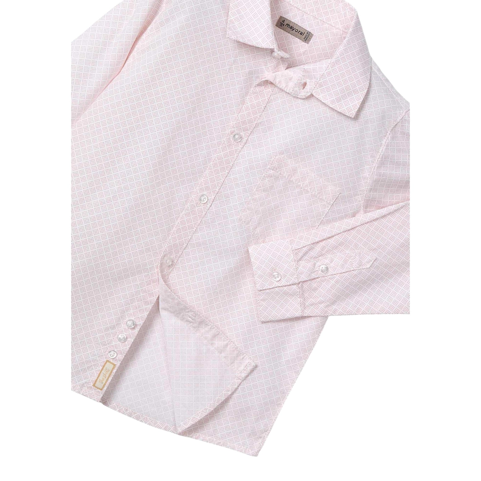 Mayoral Camicia Manica Lunga tinta unita Bianco per Bambino 3117 BIANCO MAYORAL 