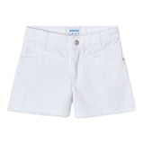Mayoral Short Tinta Unita con Applicazioni per Neonata 3205N BIANCO MAYORAL 