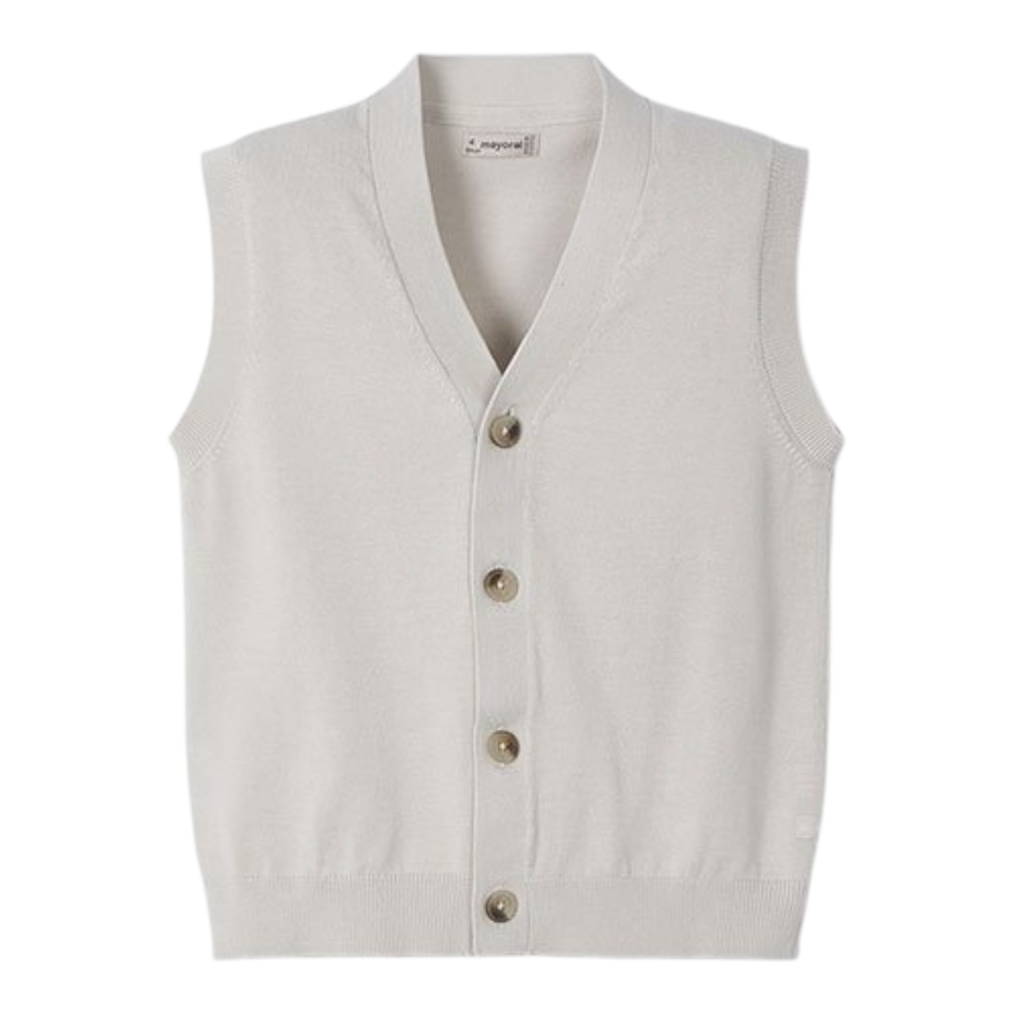 Mayoral Gilet Tinta Unita In Maglia per Bambino 3370 FANGO MAYORAL 