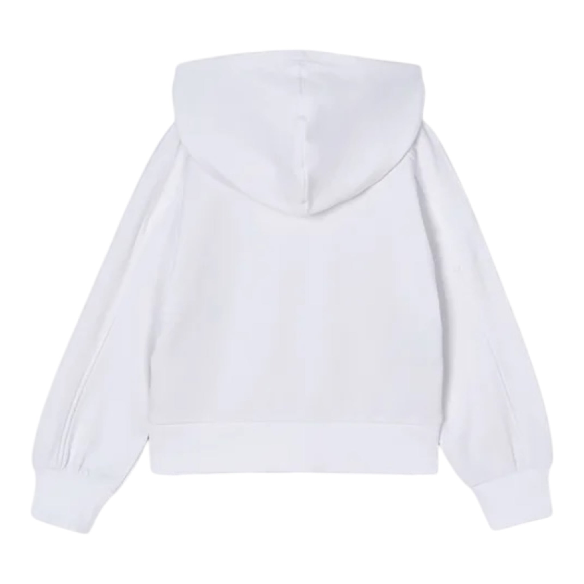 Mayoral Felpa Tinta Unita con Zip E Cappuccio per Bambina 3428 BIANCO MAYORAL 