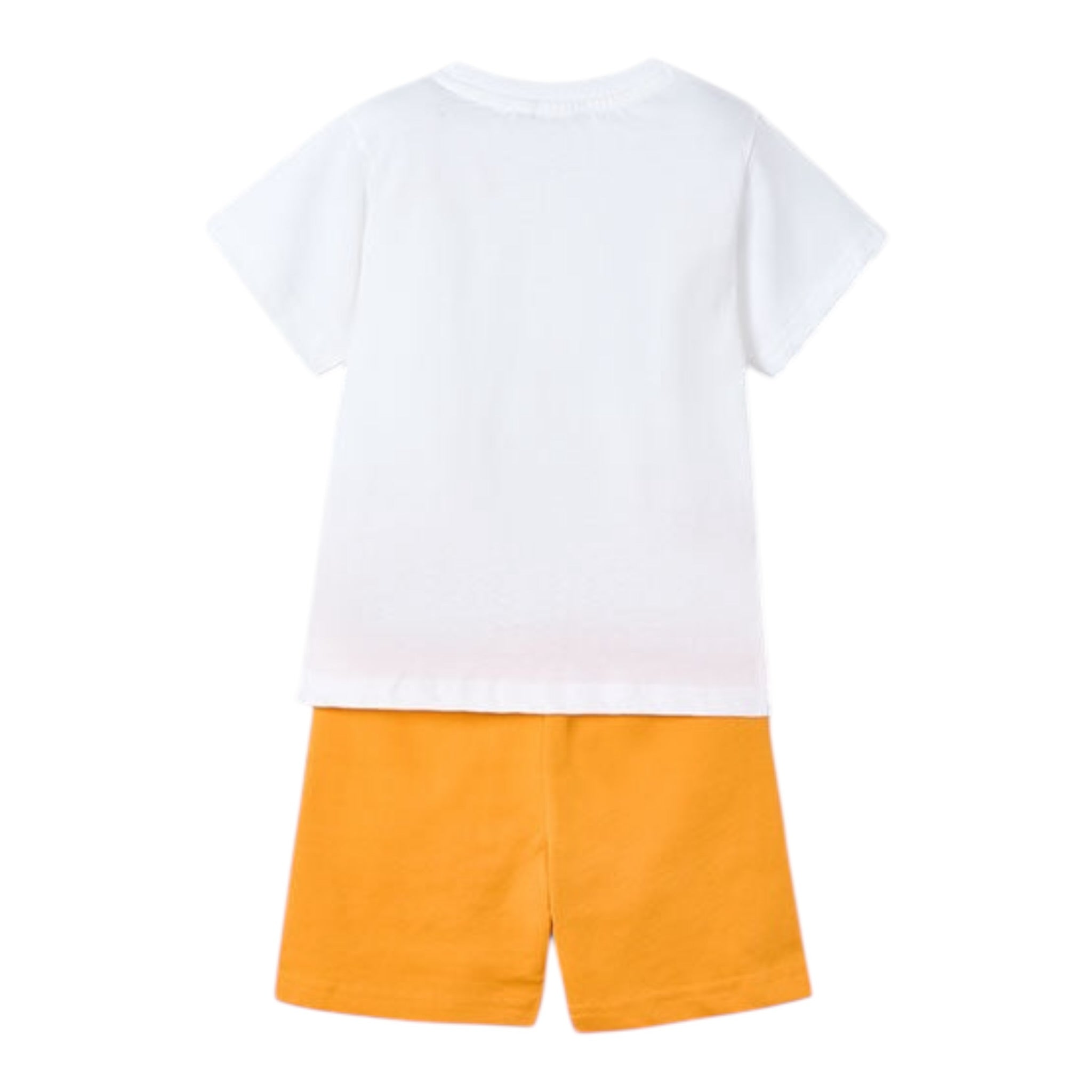 Mayoral Completo 2 Pezzi T-Shirt-Bermuda Bicolore per Bambino 3607 BIANCO/ARANCIONE MAYORAL 