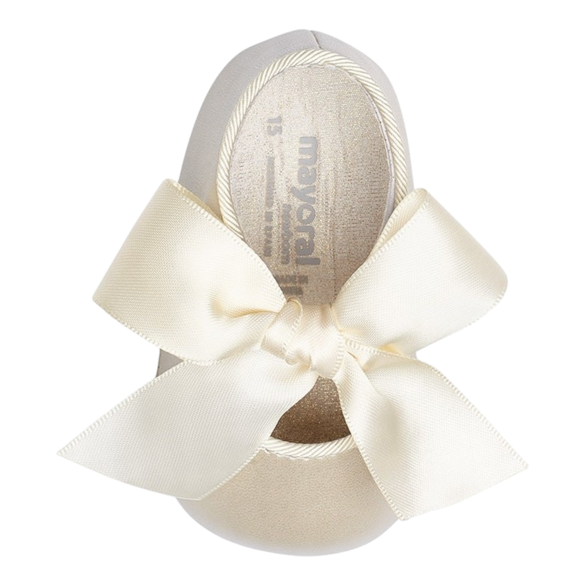 Mayoral Ballerina Tinta Unita con Nastro per Neonata 9710 BEIGE MAYORAL 