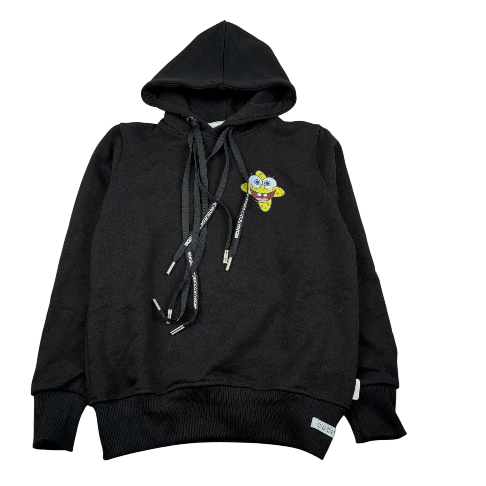 Mcu Felpa Chiusa con Cappuccio Tint Unita Nero per Bambino MCU0104 NERO MCU 