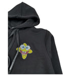 Mcu Felpa Chiusa con Cappuccio Tint Unita Nero per Bambino MCU0104 NERO MCU 