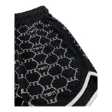 Met Short Tinta Unita con Brillantini per Bambina ME244 NERO MET 