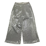 Met Pantalone Tinta Unita con Girovita Regolabile per Bambina ME335 ARGENTO MET 