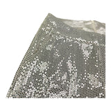 Met Pantalone Tinta Unita con Girovita Regolabile per Bambina ME335 ARGENTO MET 