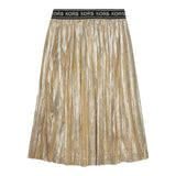 Michael Kors Gonna tinta unita con Elastico In Vita Oro per Bambina R13128 ORO MICHAEL KORS 