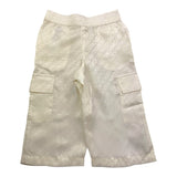 Michael Kors Pantalone Tinta Unita con Fantasia Logo per Neonata R30054 PANNA MICHAEL KORS 