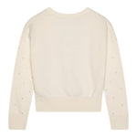 Michael Kors Cardigan Tinta Unita con Applicazioni per Bambina R30280 PANNA MICHAEL KORS 