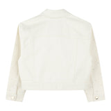 Michael Kors Giubbino Denim Tinta Unita con Applicazioni per Bambina R30293 CREMA MICHAEL KORS 
