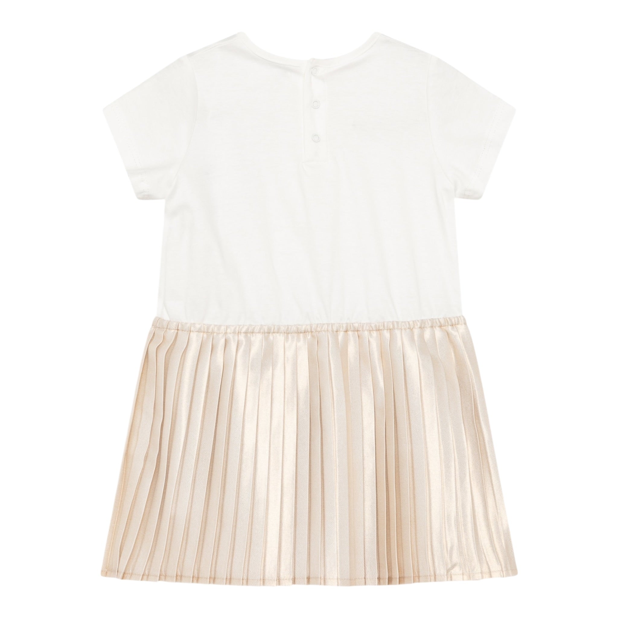Michael Kors Abito Mezza Manica con Gonna In Contrasto per Neonata R30308X BIANCO MICHAEL KORS 