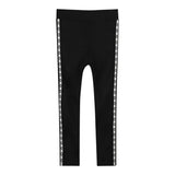 Michael Kors Leggins tinta unita con Profili Logati Nero per Bambina R30408 NERO MICHAEL KORS 
