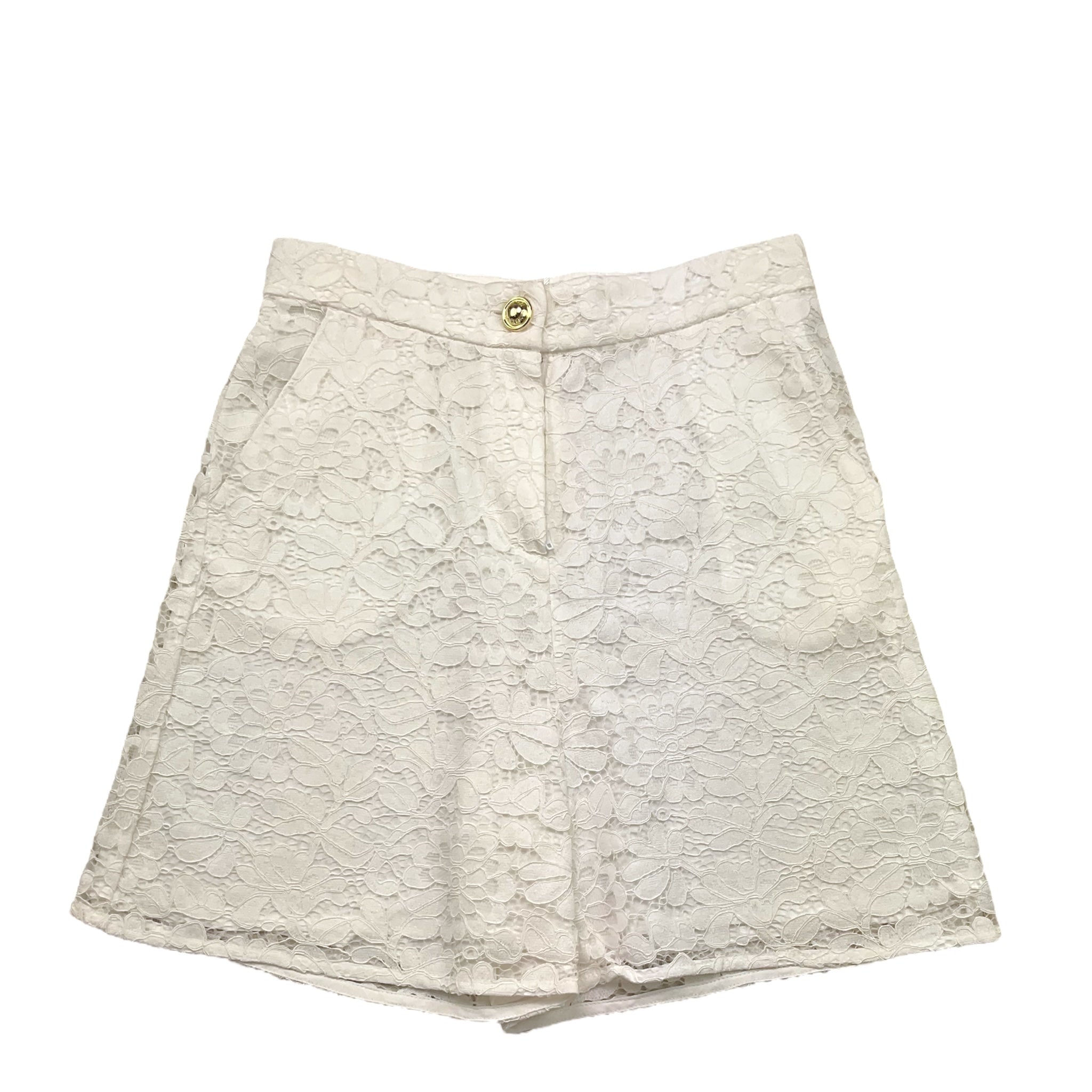 Michael Kors Short Tinta Unita con Ricami per Bambina R30413 BIANCO MICHAEL KORS 