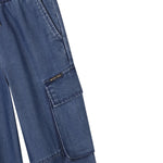 Michael Kors Pantalone Tinta Unita con Elastico In Vita per Bambina R30415 BLU MICHAEL KORS 