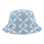 Michael Kors Cappello Tinta Unita In Denim Logato per Bambina R30422 AZZURRO MICHAEL KORS 