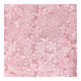 Mimisol Abito Manica Lunga Tinta Unita con Applicazioni Fiori per Bambina MFAB646 ROSA MIMISOL 