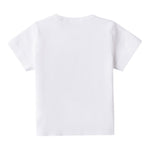 Mini Banda T-Shirt Tinta Unita Girocollo con Stampa per Neonato 3B609 BIANCO MINI BANDA 