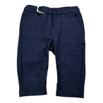 Mini Banda Pantalone Tinta Unita con Elastico In Vita per Neonato 3B622X BLU MINI BANDA 