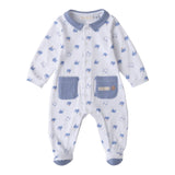 Minibanda Tutina Manica Lunga Tinta Unita con Stampe per Neonato 3B669 BIANCO MINIBANDA 