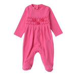 Minibanda Tutina Manica Lunga Tinta Unita per Neonata 3B778 FUXIA MINIBANDA 