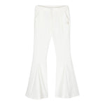 Miss Blumarine Pantalone Tinta Unita Modello Zampa per Bambina IA4020 PANNA MISS BLUMARINE 
