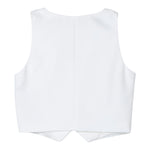 Miss Blumarine Gilet Tinta Unita con Applicazione per Bambina IA4021 PANNA MISS BLUMARINE 