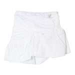 Miss Blumarine Gonna Tinta Unita con Zip per Bambina IA4083 BIANCO MISS BLUMARINE 