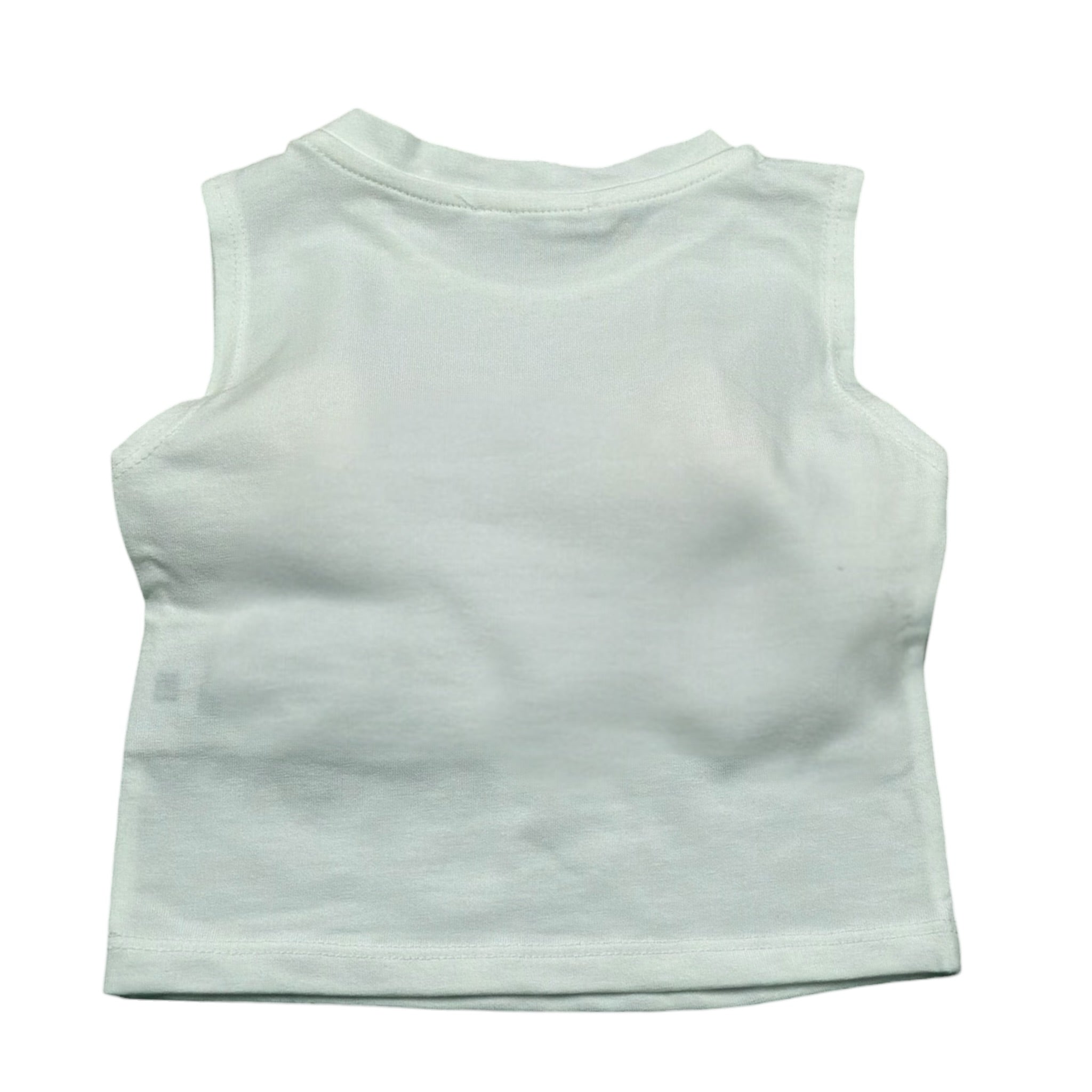 Miss Grant Canotta tinta unita con Applicazioni Bianco per Bambina MG1261 BIANCO MISS GRANT 