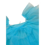 Miss Grant Top tinta unita con Tulle Azzurro per Bambina MG1270J AZZURRO MISS GRANT 
