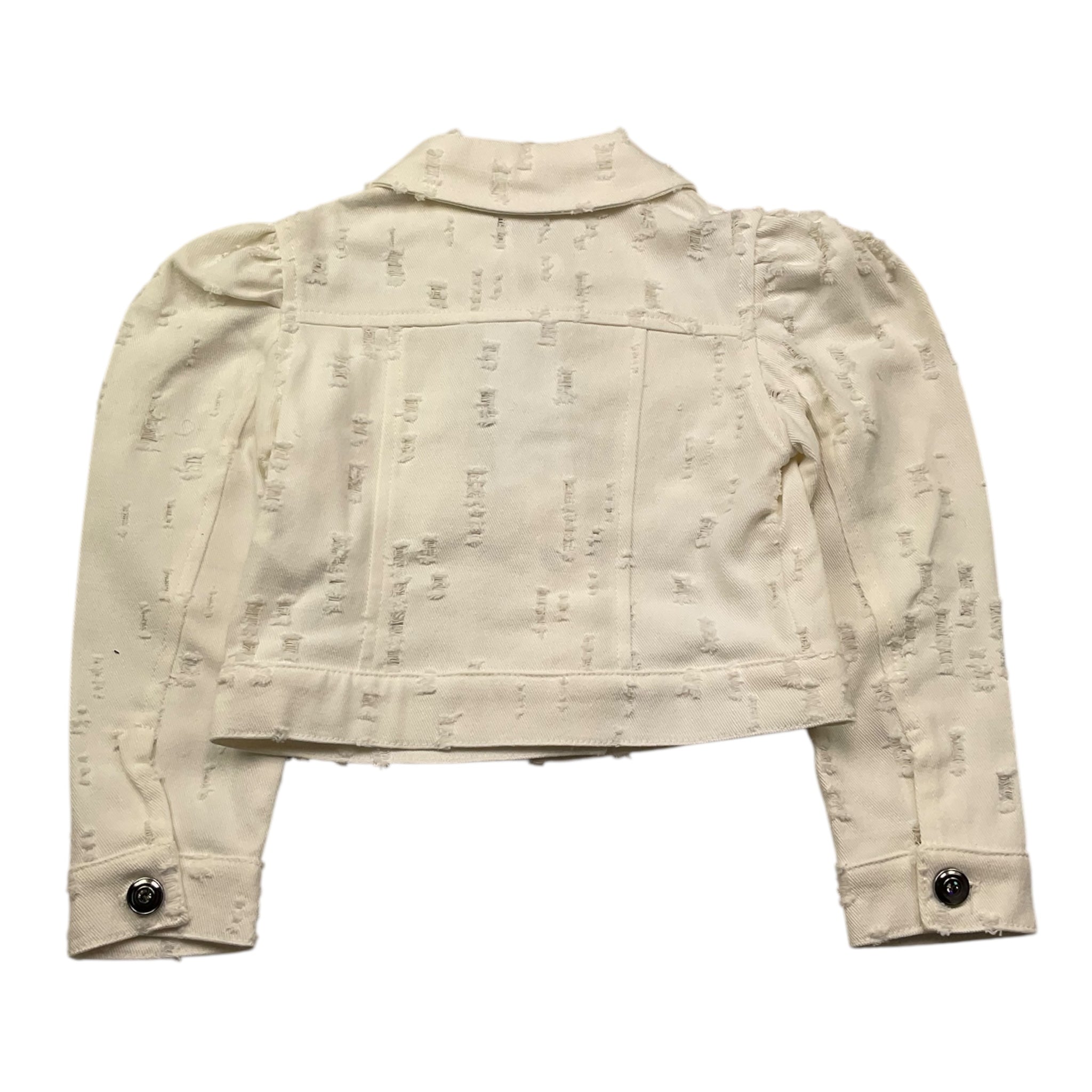 Miss Grant Giubbino In Denim Tinta Unita per Bambina MG1279 PANNA MISS GRANT 