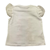 Miss Grant T-Shirt Girocollo Tinta Unita con Stampa In Contrasto per Bambina MG1336J BIANCO MISS GRANT 