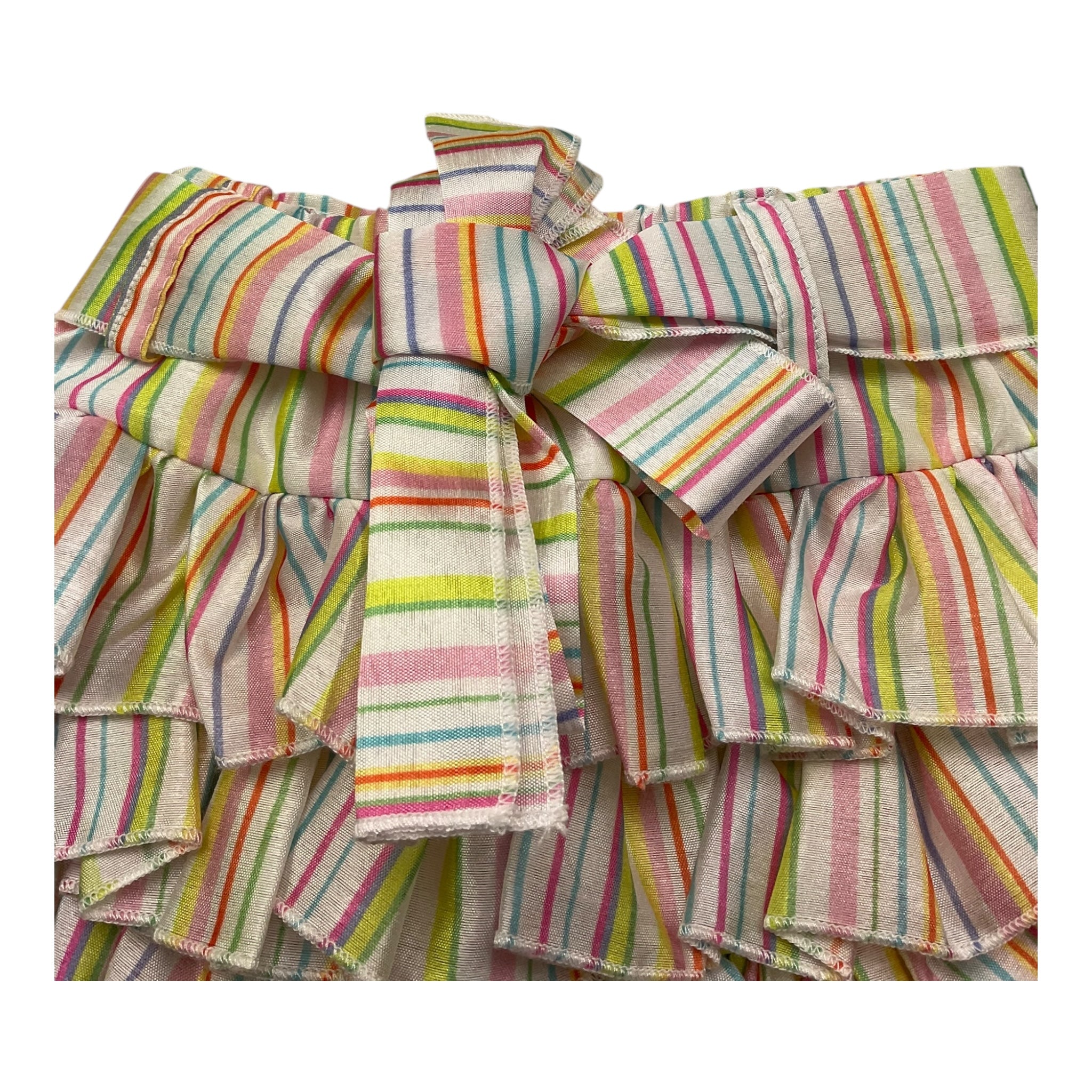 Miss Grant Gonna Fantasia A Righe con Elastico In Vita per Neonata MG1351 MULTICOLOR MISS GRANT 