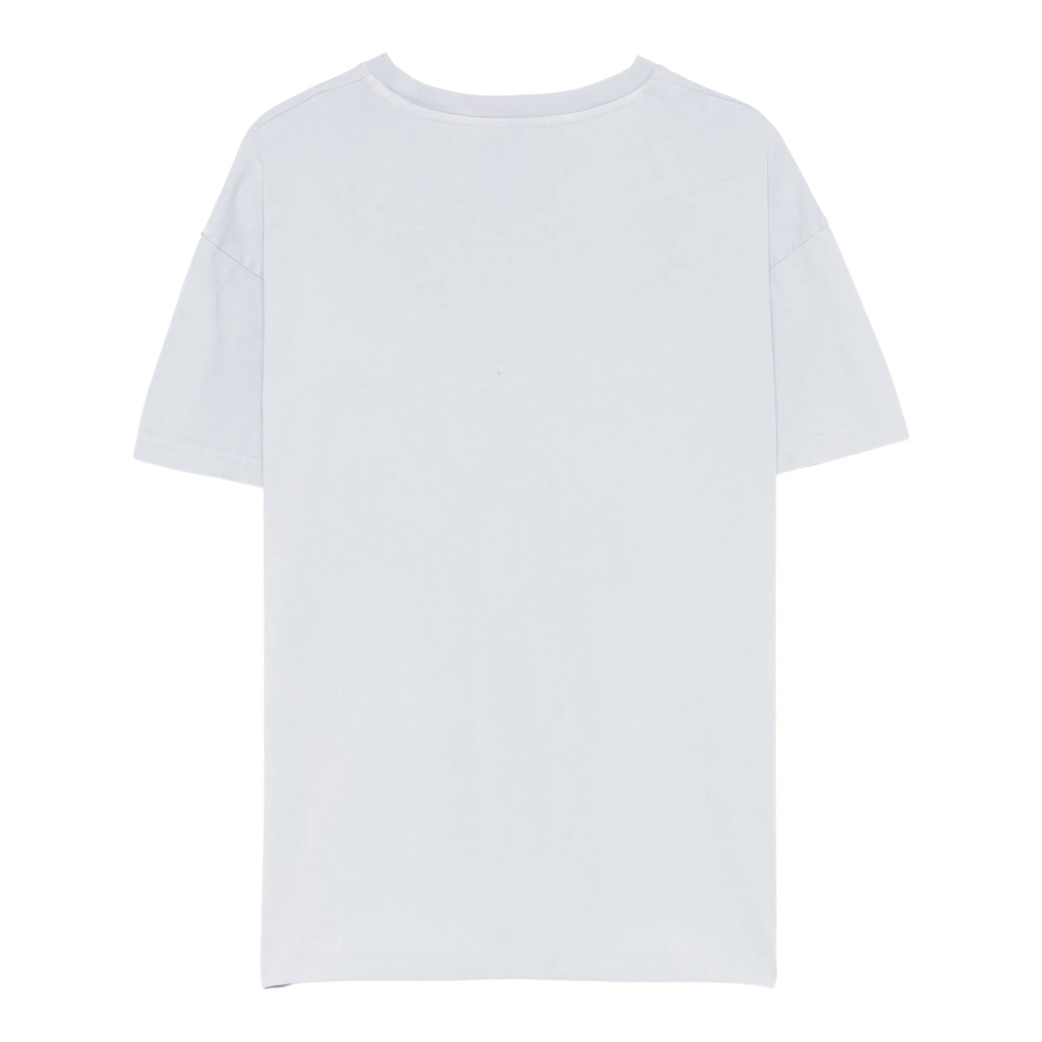 Missoni T-Shirt Girocollo Tinta Unita con Stampa per Bambino GW8P81 AZZURRO MISSONI 